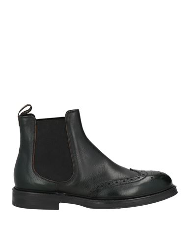 Fabi Man Ankle Boots Dark Green Size 7 Calfskin In Green