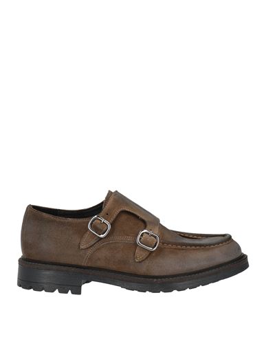 Gabardine Man Loafers Khaki Size 9 Leather In Sand