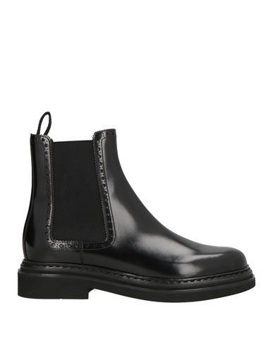 Dolce & Gabbana Woman Ankle Boots Black Size 7.5 Calfskin, Polyester, Viscose, Elastane In Black