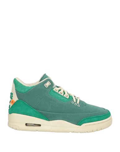 Jordan Woman Sneakers Dark Green Size 6 Leather, Textile Fibers In Green