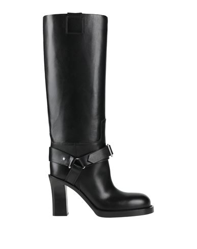 Burberry Stirrup Leather Knee-high Boots In Black