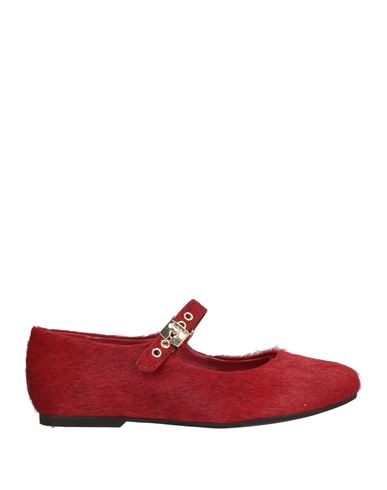 Scholl Woman Ballet Flats Red Size 8 Leather