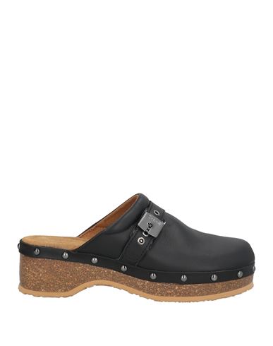 Scholl Woman Mules & Clogs Black Size 8 Leather In Brown