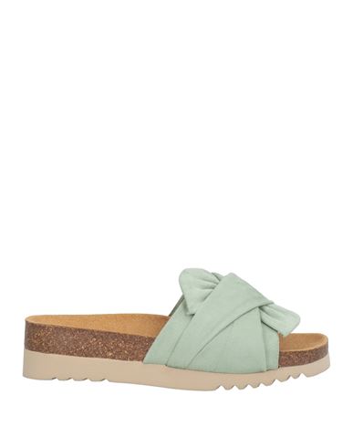 Scholl Bioprint Woman Mules & Clogs Light Green Size 8 Textile Fibers In Green