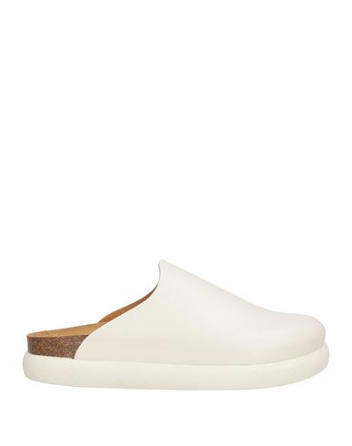 Scholl Woman Mules & Clogs Off White Size 11 Leather In White