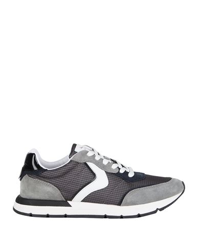 Voile Blanche Man Sneakers Grey Size 9 Leather, Textile Fibers In Gray