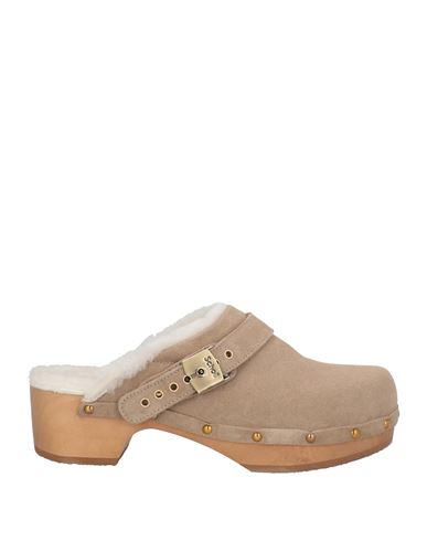 Scholl Iconic Woman Mules & Clogs Sand Size 8 Leather In Gold