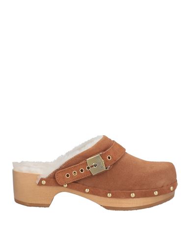 Scholl Iconic Woman Mules & Clogs Tan Size 8 Leather In Brown
