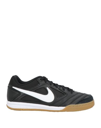 Nike Man Sneakers Black Size 12.5 Leather, Textile Fibers In Black