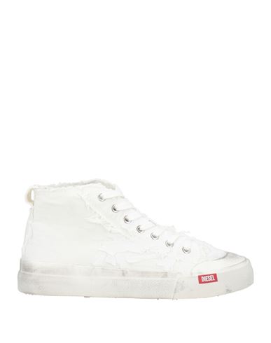 Diesel Man Sneakers White Size 10 Textile Fibers In White