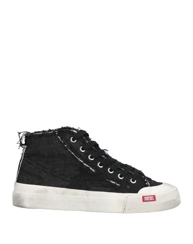 Diesel Man Sneakers Black Size 10 Textile Fibers In Black
