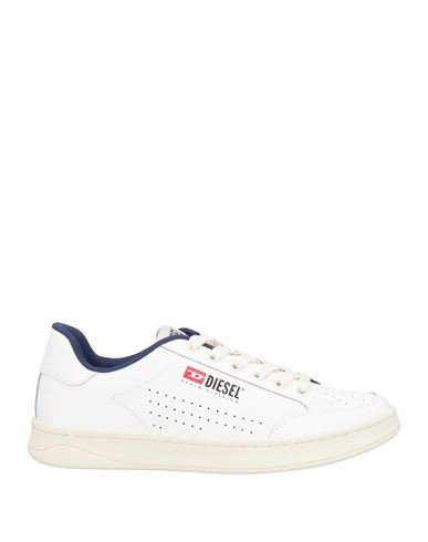 Diesel Man Sneakers Blue Size 10 Cow Leather, Textile Fibers In Blue