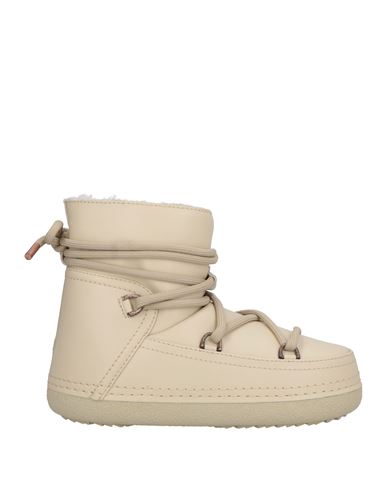 Inuikii Woman Ankle Boots Beige Size 8 Leather In Neutral