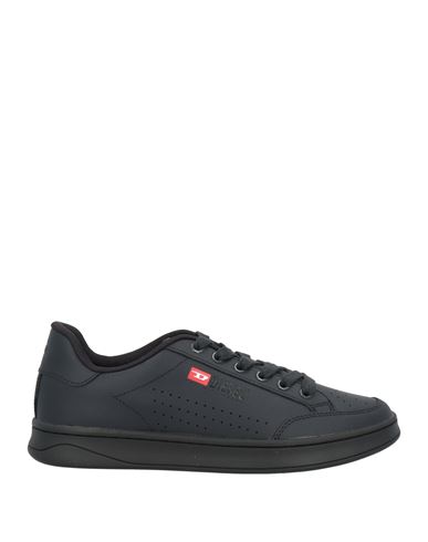 Diesel Man Sneakers Black Size 10 Cow Leather In Black