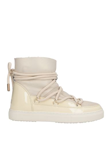 Inuikii Woman Ankle Boots Beige Size 8 Leather In Neutral