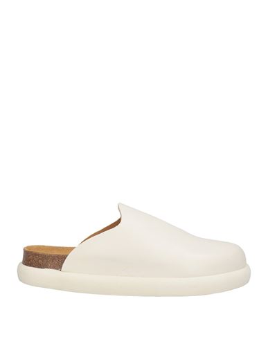 Scholl Man Mules & Clogs Off White Size 9 Leather In White