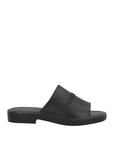 Ferragamo Woman Sandals Black Size 8 Rubber In Black