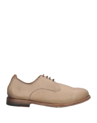 Silvano Sassetti Man Lace-up Shoes Beige Size 11 Leather In Nude