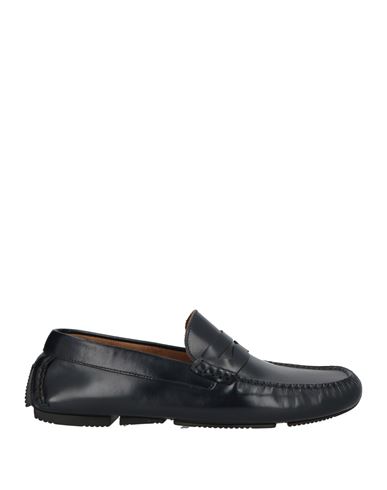 Rossi Shoes Man Loafers Midnight Blue Size 8 Leather In Black