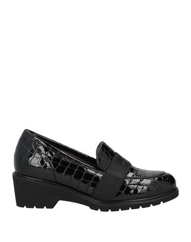Melluso Woman Loafers Black Size 7 Leather In Black