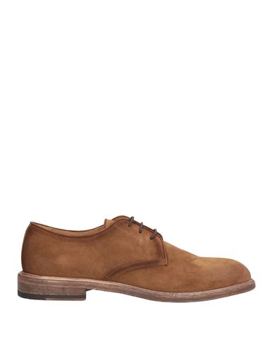 Corvari Man Lace-up Shoes Camel Size 13.5 Leather In Brown