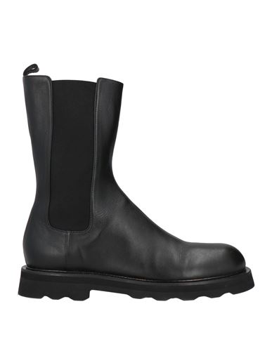 Pomme D'or Woman Ankle Boots Black Size 10.5 Leather In Black