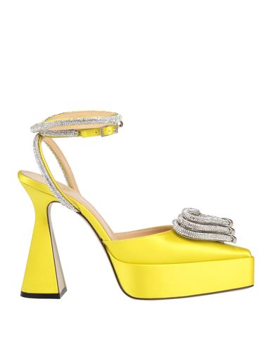 Mach&mach Mach & Mach Woman Pumps Yellow Size 6 Textile Fibers In Yellow