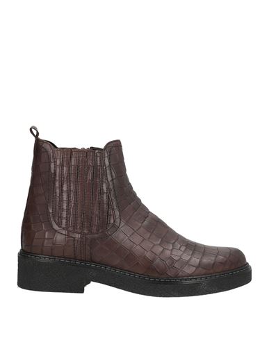 The Flexx Woman Ankle Boots Dark Brown Size 7 Leather In Brown