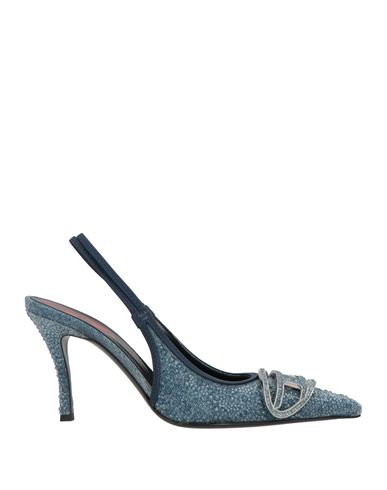 Diesel D-venus Pointed-toe Slingback Pumps In Blue