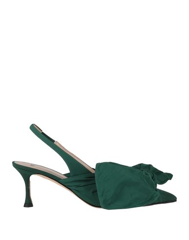 N°21 Woman Pumps Emerald Green Size 8 Textile Fibers In Green