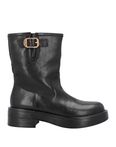 Emanuélle Vee Woman Ankle Boots Black Size 8 Calfskin In Black