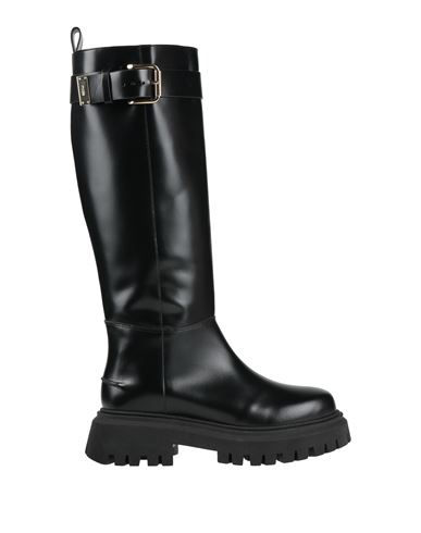 Maje Woman Boot Black Size 8 Leather In Black
