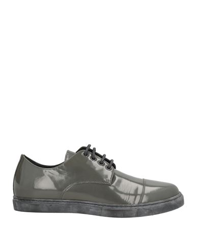 Corneliani Id Man Lace-up Shoes Taupe Size 6 Leather In Gray