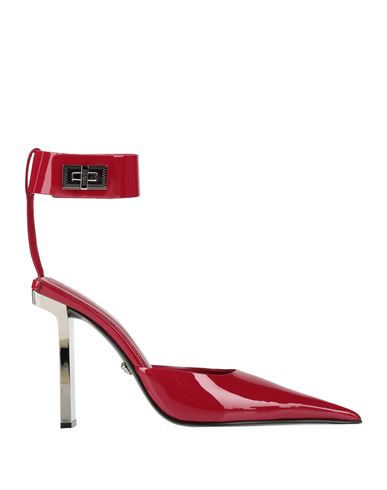 Versace Woman Pumps Red Size 6 Calfskin In Red