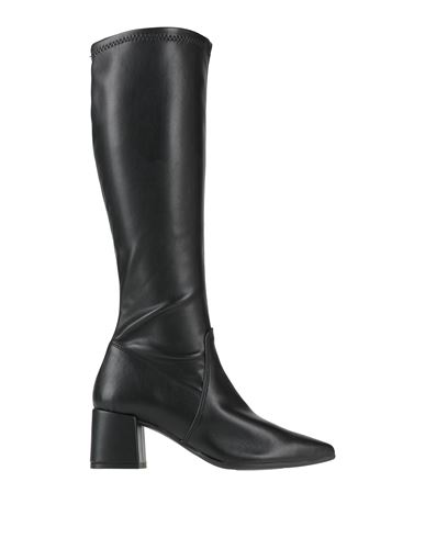 Francesco Brunelli Woman Boot Black Size 8 Textile Fibers In Black
