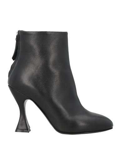 Albano Woman Ankle Boots Black Size 8 Calfskin In Black