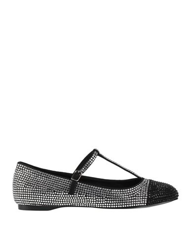 Bibi Lou Woman Ballet Flats Black Size 8 Textile Fibers In Black