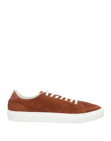 Pantofola D'oro Man Sneakers Brown Size 10 Leather In Brown