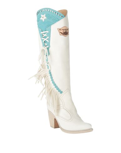 El Vaquero Woman Boot Off White Size 8 Leather In White