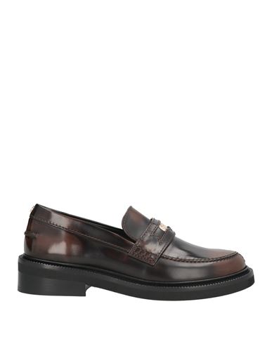 Maje Woman Loafers Dark Brown Size 8 Leather