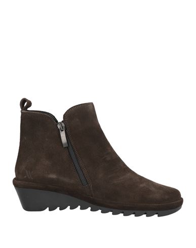 The Flexx Woman Ankle Boots Dark Brown Size 7 Leather In Brown