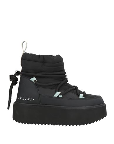 Inuikii Woman Ankle Boots Black Size 12 Textile Fibers In Black