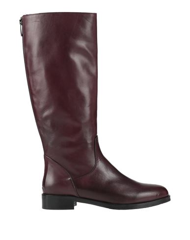 Massimo Santini Woman Boot Plum Size 11 Calfskin In Purple