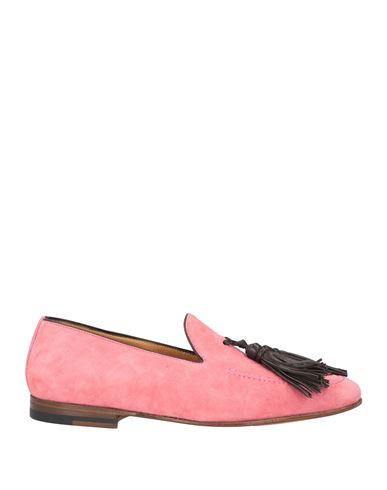Borgioli Man Loafers Pink Size 6 Leather In Pink