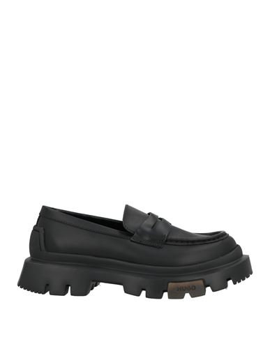 Hugo Boss Hugo Woman Loafers Black Size 10 Leather In Black