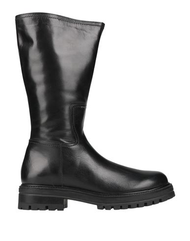 Francesco Brunelli Woman Boot Black Size 11 Calfskin In Black
