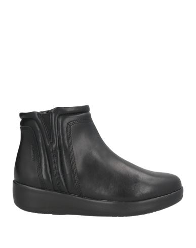 Stonefly Woman Ankle Boots Black Size 6 Leather In Black