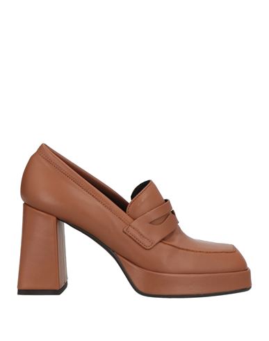 Bali Ē Woman Loafers Tan Size 9 Calfskin In Brown