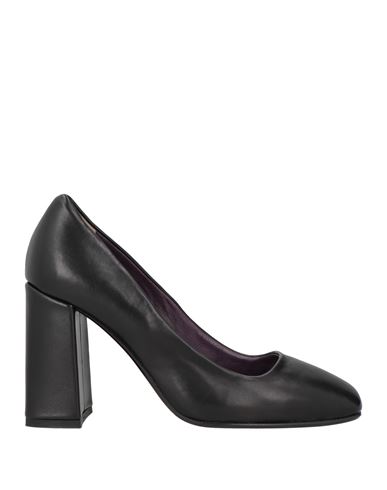 Massimo Santini Woman Pumps Black Size 8 Leather In Multi