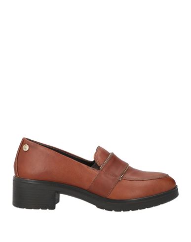 Enval Soft Woman Loafers Tan Size 6 Calfskin In Brown